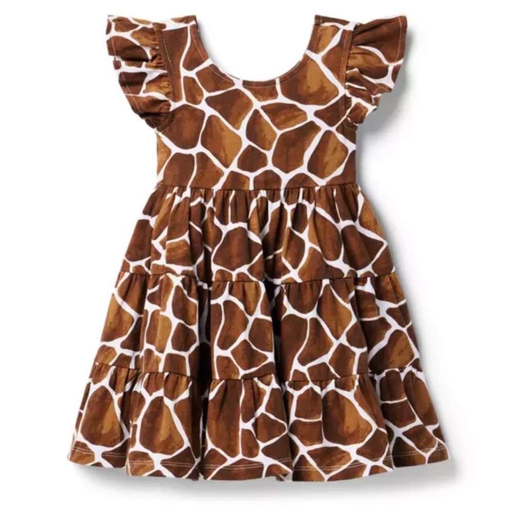 Janie and Jack | Giraffe Print Dress Girls Size 8 NWT New